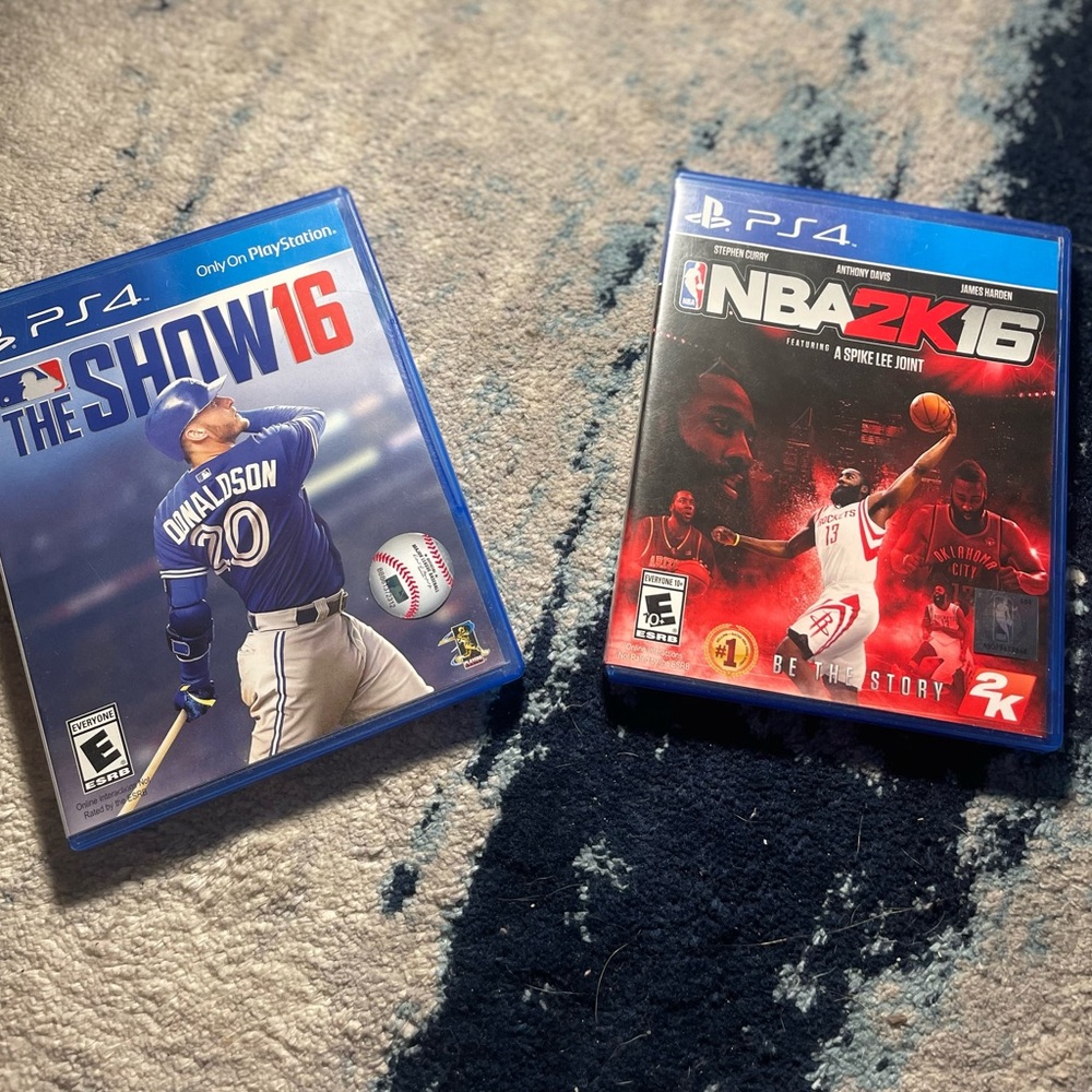 **BUNDLE DEAL** PlayStation only- MLB The Show 16 and NBA 2k16!